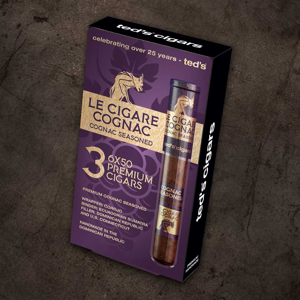 Le CIgare Cognac | 6x50 | 3 Pack