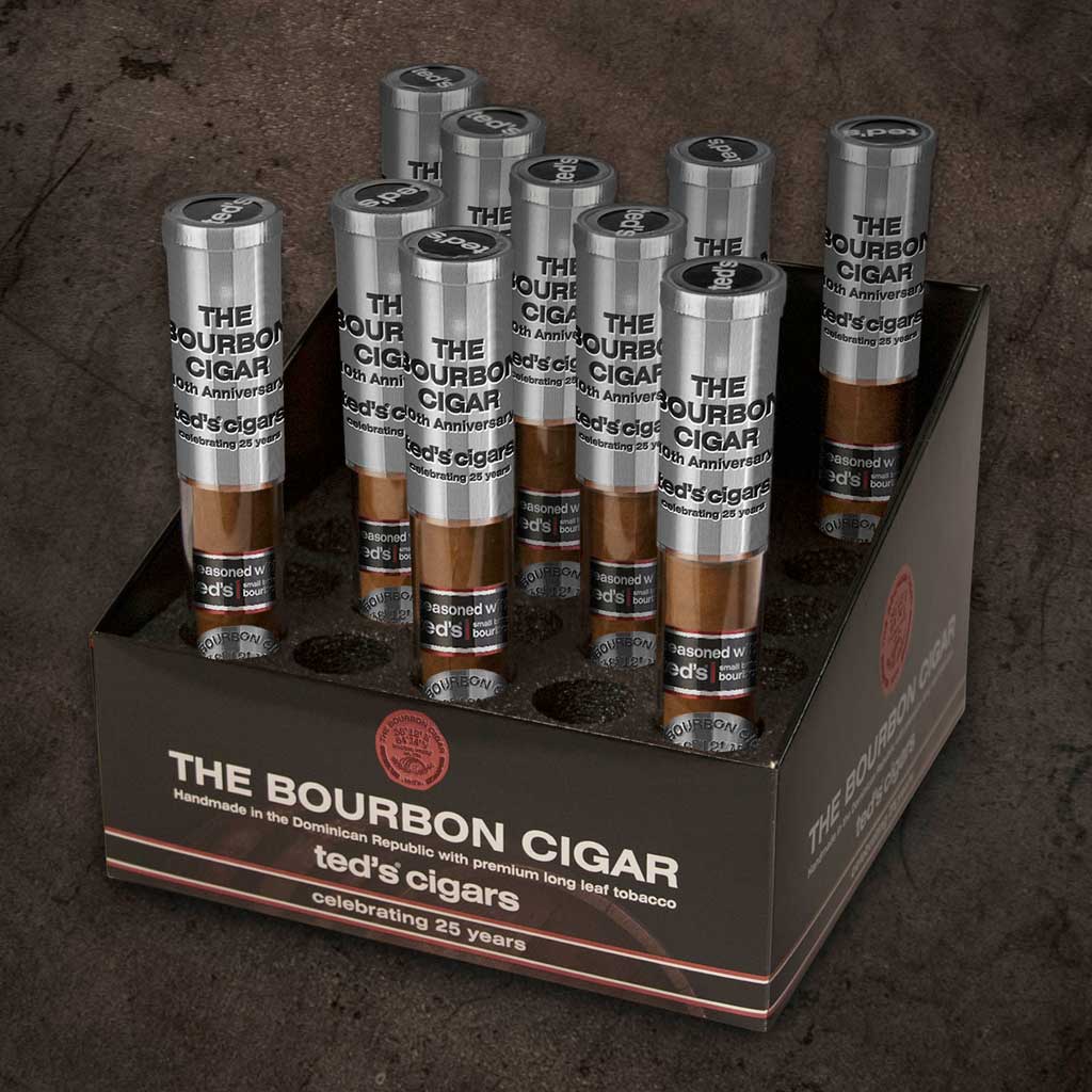The Bourbon Cigar by Ted's | 10th Anniversary | Box of 10 – Ted's