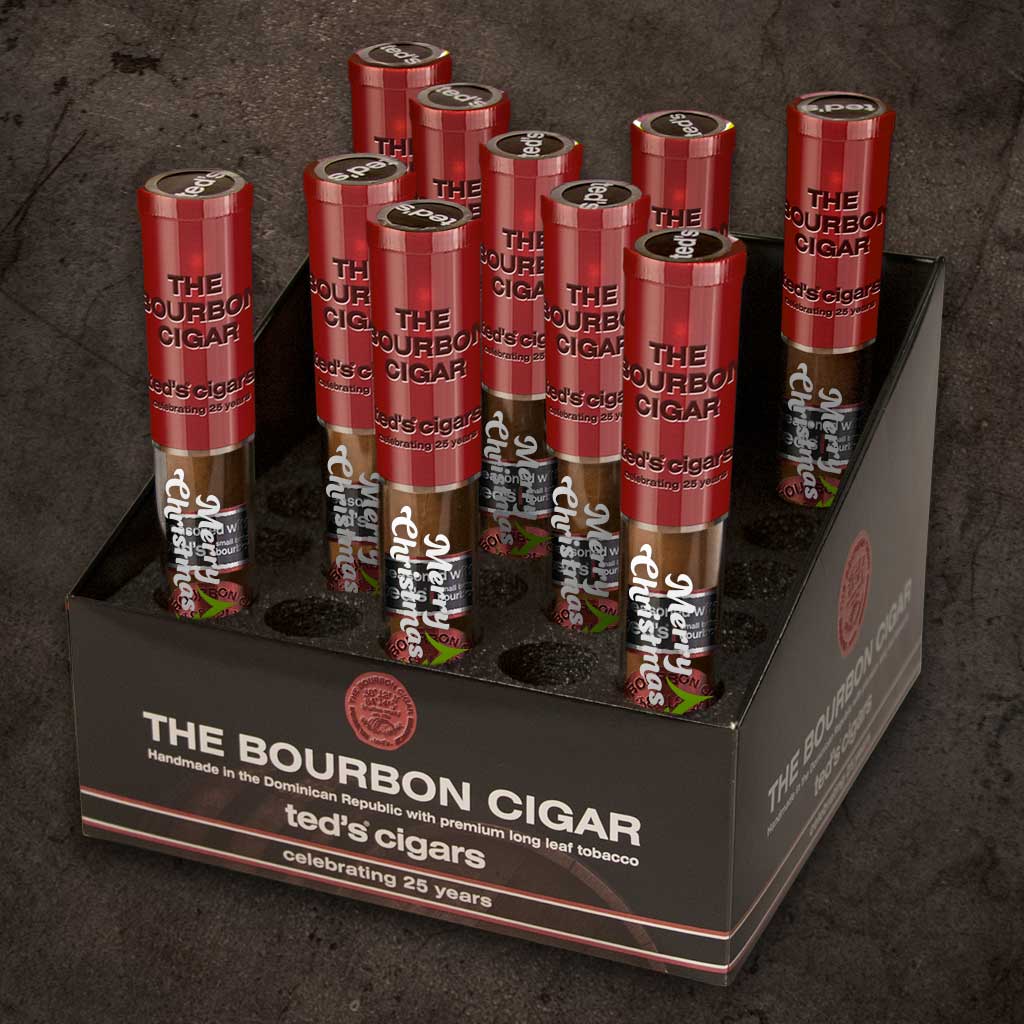 The Bourbon Cigar &quot;Merry Christmas&quot; - Box of 10